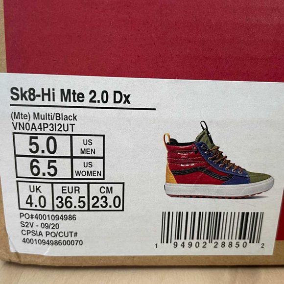 Vans Sk8-Hi MTE 2.o Dx Multi-color Hi-tops - Picture 14 of 14